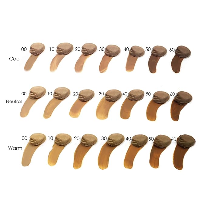 Lauren Brooke Cosmetiques Cream Face Foundation, Natural and Organic Makeup (Cool No. 60)