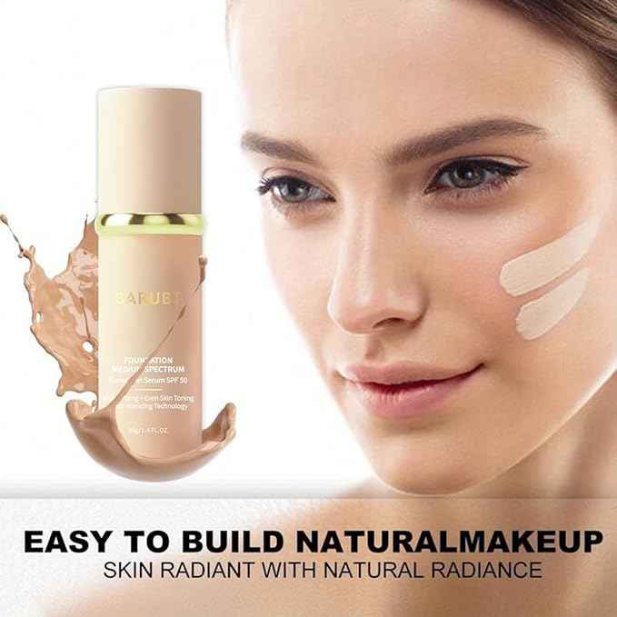 Foundation 4 in 1 - Color Changing, Medium Coverage, SPF 50, Hypoallergenic, Long-lasting & Waterproof, Neutral Finish - 1.06 fl oz