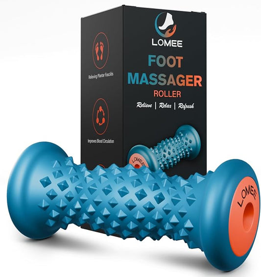 Foot Roller Massager for Plantar Fasciitis, Foot Arch and Heel Pain Relief | Deep Tissue Muscle Massage, Feet Ergonomic & Rounded Top Design