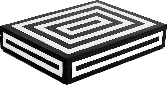 Handicrafts Home Decorative Box 8x6 – Photo Storage Box, Jewelry Organizer, Modern Decorative Storage Box with Lid, Bohemian Table Décor, Vintage Keepsake Box for Shelf or Coffee Table Décor
