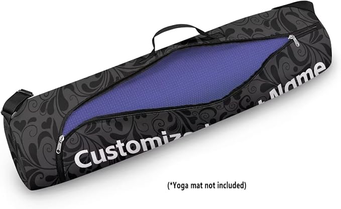 Yoga Mat Bag with Adjustable Shoulder Strap and Handle Zipper, 30in Wide x 6.3in Diameter for Yoga Mat Storage