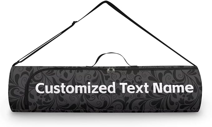 Yoga Mat Bag with Adjustable Shoulder Strap and Handle Zipper, 30in Wide x 6.3in Diameter for Yoga Mat Storage