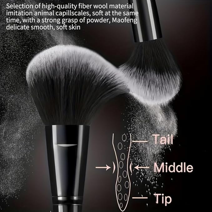 HGHDBT 65Pcs Black Makeup Brushes Set Professional Makeup Kit Multi-functional Makeup Tool Set with Case Facial Makeup Accessories, Foundation Makeup Brush Kit Eye and Face Make up Brushes & Tools