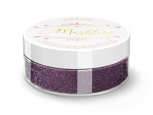 MARBLERS Glitter Mica Powder [Mystic Purple] 0.14oz (4g) | Glitter Mica | Highly Pigmented | Non-Toxic, Vegan, Cruelty-Free | Eyeshadow, Body Butter, Nail Polish, Nail Art | Party, Body, Face Makeup