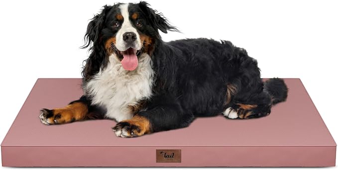 Outdoor Extra Large Dog Bed XXL for Giant Breed Dogs | Egg Crate Orthopedic Foam, Fits 48x30 Crates, TPU Waterproof Layer, Machine Washable 1680D Oxford Cover, Up to 110 lbs