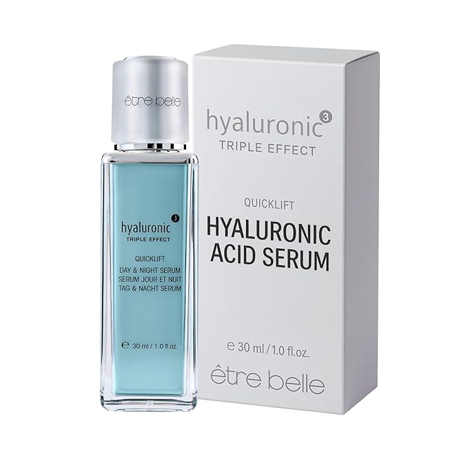 êb être belle Hyaluronic Acid 3D Serum, Quicklift Day & Night, Skin Care for Women, Lightweight Hydrating & Moisturizing Serum for All Skin Types, 30 mL