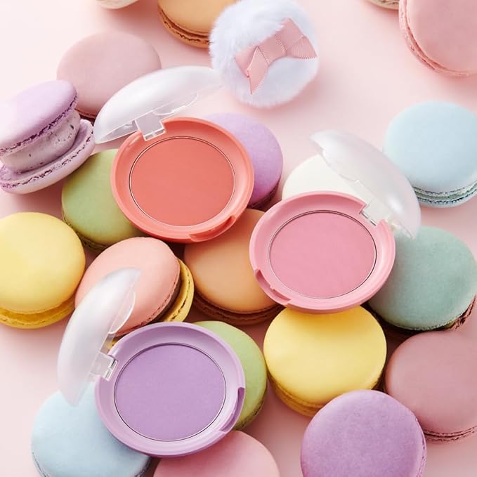 ETUDE Lovely Cookie face powder blush - Sweet Coral Candy 4g | Glowing & Natural Powder Blush with Long-Lasting Sebum Control | Easy Application | Korean Makeup, Kbeauty, Perfect for Gift