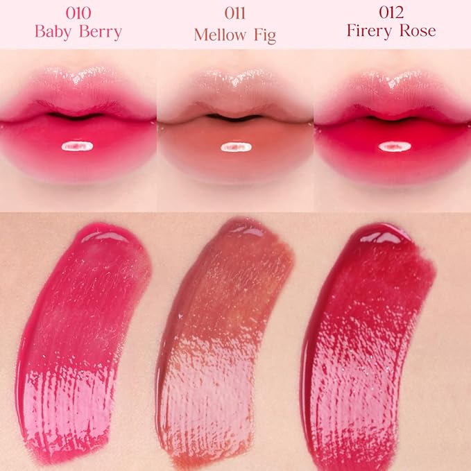 CLIO CRYSTAL GLAM TINT (011 MELLOW FIG), Glossy Finish, Lightweight, Buildable, Glass-Like, Smoothing, Long-Lasting, Vivid