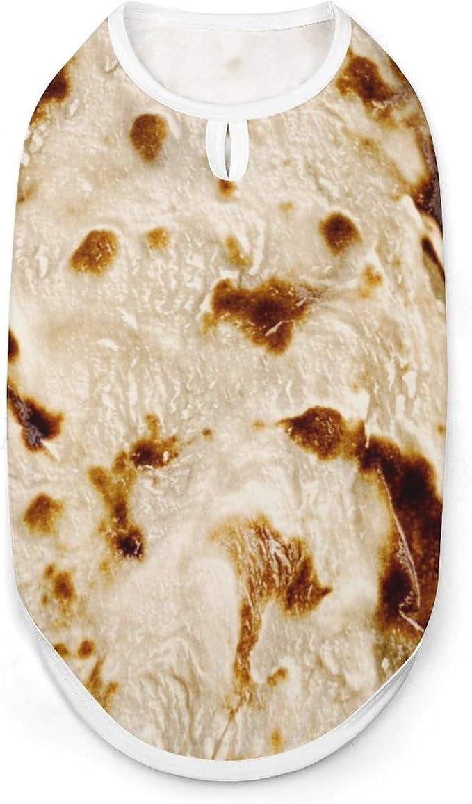 Cat Shirt Dog Cute Clothes Breathable Beach Seaside Puppy Shirt Sweatshirt Burritos Tortillas Cute