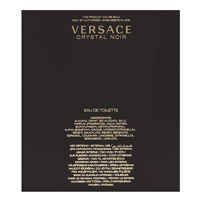 Versace Crystal Noir by Versace for Women 3.0 oz Eau de Toilette Spray