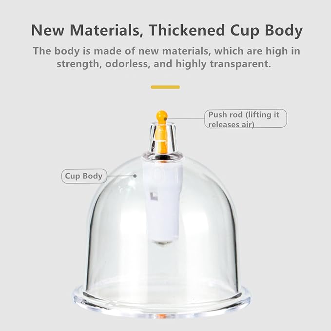 Cupping Kit for Massage Therapy - 22 Cups Professional Chinese Cupping Set with Magnetics, Vacuum Cupping Therapy Set for Cellulite Reduction Muscle Pain Relief with Manual Pump