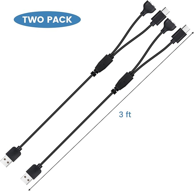 2-Pack Dog Shock Collar Charger Cord Replacement for Jugbow Training Collar
