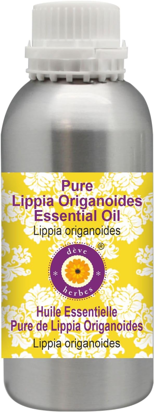 Deve Herbes Pure Lippia Origanoides Essential Oil (Lippia origanoides) Steam Distilled 630ml (21 oz)