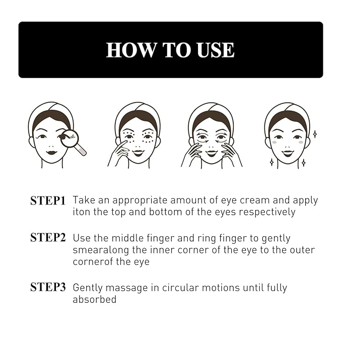Snake Peptide Eye Cream，Anti-Aging Eye Cream for Dark Circles, Puffiness & Wrinkles, Hydrating Eye Treatment with Niacinamide & Glycerin (2)
