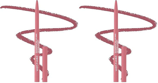 wet n wild Perfect Pout Matte Retractable Gel Lip Liner Pencil, Rich Creamy Long Lasting Color, Well-Defined and Flawless Application, Vegan & Cruelty-Free - Purple Lay Down the Mauves (Pack of 2)