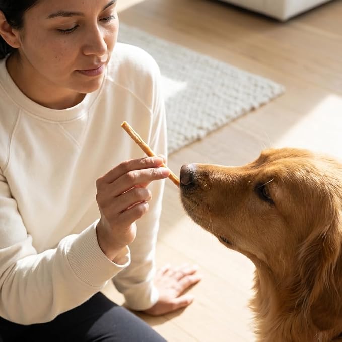 Wild Eats Lamb Collagen Sticks for Dogs, 25 Pack, Bully Stick Alternative | Rawhide and grain free no hide chew treats, 0.6 cm chew width, high protein, long lasting, satisfies natural gnawing urges