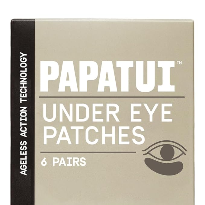 PAPATUI by Dwayne Johnson Fast-Acting Under Eye Patches for Men | Ageless Action to Reduce Puffiness, Dark Circles and Fine Lines | Made with Niacinamide, Hyaluronic Acid, Caffeine | 6ct