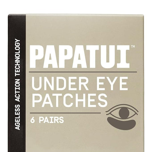 PAPATUI by Dwayne Johnson Fast-Acting Under Eye Patches for Men | Ageless Action to Reduce Puffiness, Dark Circles and Fine Lines | Made with Niacinamide, Hyaluronic Acid, Caffeine | 6ct