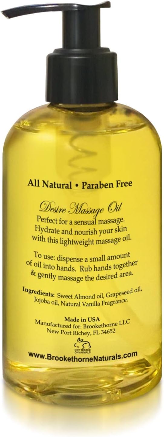 Date Night Sensual Indulgence Bundle: Passion Tropical & Desire Vanilla Massage Oils