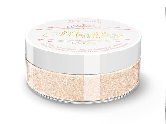 MARBLERS Glitter Mica Powder [Peach Dream] 0.14oz (4g) | Glitter Mica | Highly Pigmented | Non-Toxic, Vegan, Cruelty-Free | Eyeshadow, Body Butter, Nail Polish, Nail Art | Party, Body, Face Makeup