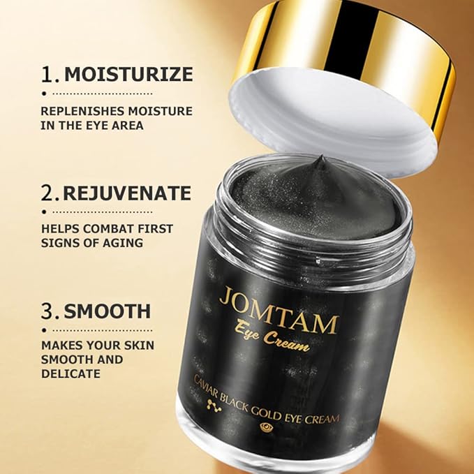 Caviar Black Gold Moisturizing Eye Cream Skin Rejuvenation Dark Circles Smoothing Wrinkles 60gm 2.12oz