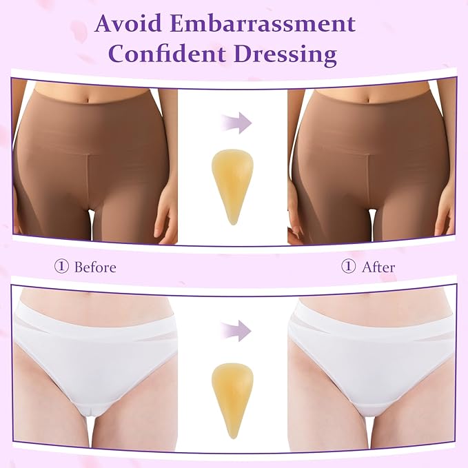 Camel Toe Concealer,Reusable Seamless Camel Toe Underwear,Invisible Frontal Wedgie Cover,Anti Cover Silicone Insert