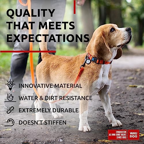 WAUDOG Waterproof Dog Collar Airtag Holder QR Tag Small Medium Large Dogs