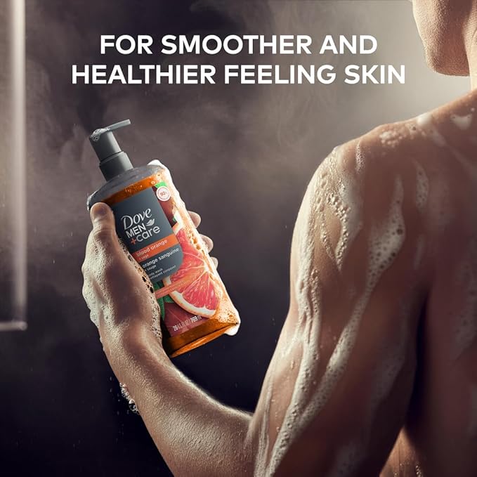 DOVE MEN Moisturizing Body Wash | #1 Dermatologist Body Wash for Men, Sulfate Free, Paraben Free, & Dye Free | Blood Orange + Sage, 26oz