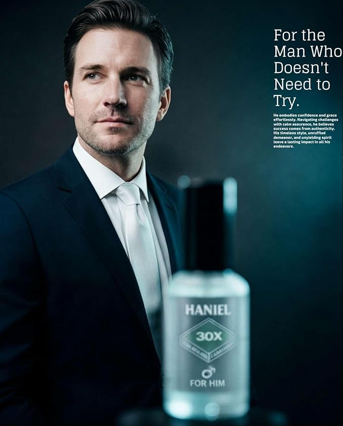 Haniel Fresh Woody Homme Cologne for Men Long Lansting citrus Cedar | Daily Office Gym Date Night Fragrance | Natural Pheromone Infused | Premium Mens Perfume | 1 fl oz Travle Size