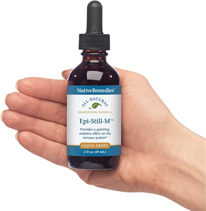 Native Remedies Epi-Still-M - Natural Homeopathic Formula Provides a Quieting, Sedative Effect on The Nervous System - Reduces The Frequency of Stress-Induced Episodes - 59 mL