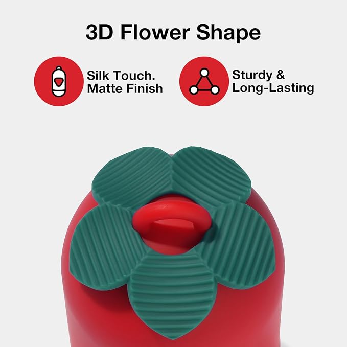 VETRESKA Dog Poop Bag Dispenser with Strawberry Scented Bags, 105 Counts | Leak Proof and Extra Thick Pet Waste Bags, 1 Poop Bag Holder and 7 Rolls for Dog Walking and Cats Litter