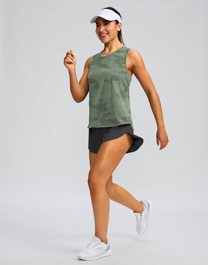 Women's Workout Tops Racerback Athletic Tank Tops Sleeveless Loose Fit Yoga Running Gym Shirts for Women