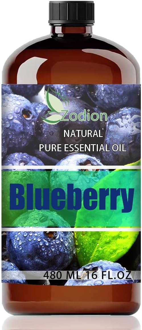Blueberry Essential Oil - Blueberry Oil for Diffuser, 16 Fl Oz(480ml) | Candle Making, Soap Making, aroma, Strong Scent, Pure, Natural, Home Fragrance, Massage, Large Bottle