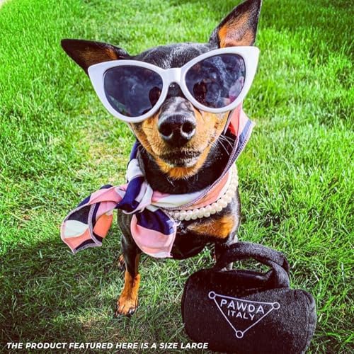 Haute Diggity Dog Pawda Handbag Plush Dog Toy, Designer Parody Chew Toys