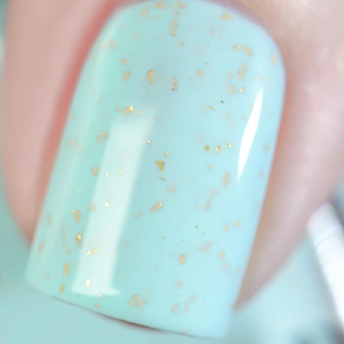 ILNP Pinkies Up - Robin Egg Blue Speckled Nail Polish