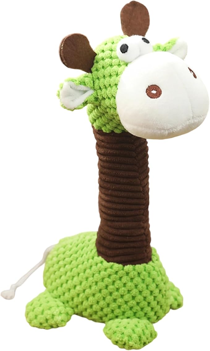 Squeaky Plush Dog Toys, Cute Animal Pet Toy for Small Dogs, Deer