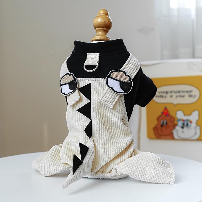 Dog Stylish Overalls Comfortable Puppy One Piece Outfits Summer Bib Overalls for Small Dogs Cute Pet Onesie Jumpsuit Chihuahua Yorkies Birthday Holiday Clothes Cat Costume