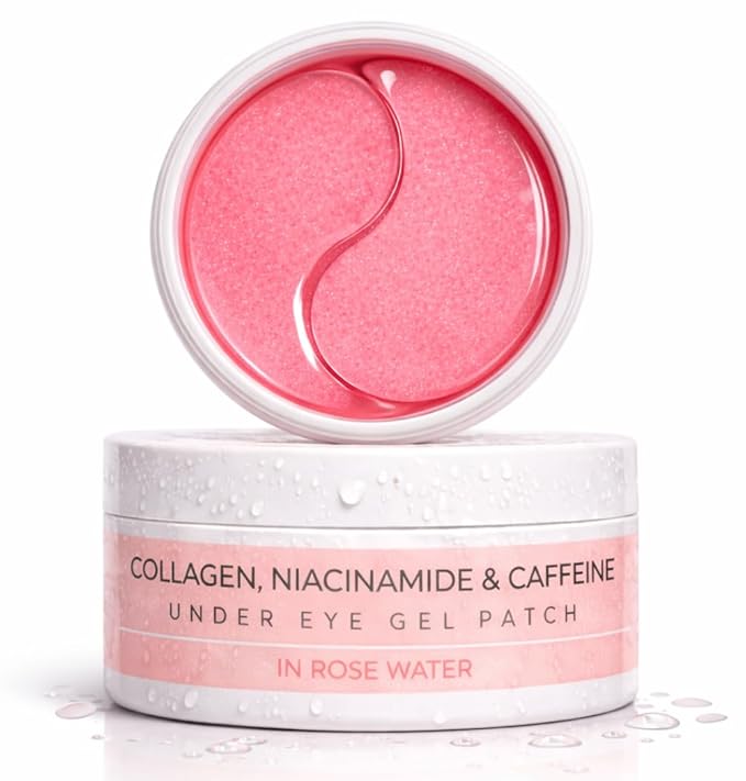 Under Eye Patches for Dark Circles & Puffiness – Collagen, Caffeine & Niacinamide Eye Masks – Hydrating Depuffing Anti-Aging Under Eye Patches for Bags & Fine Lines- 60 ct.