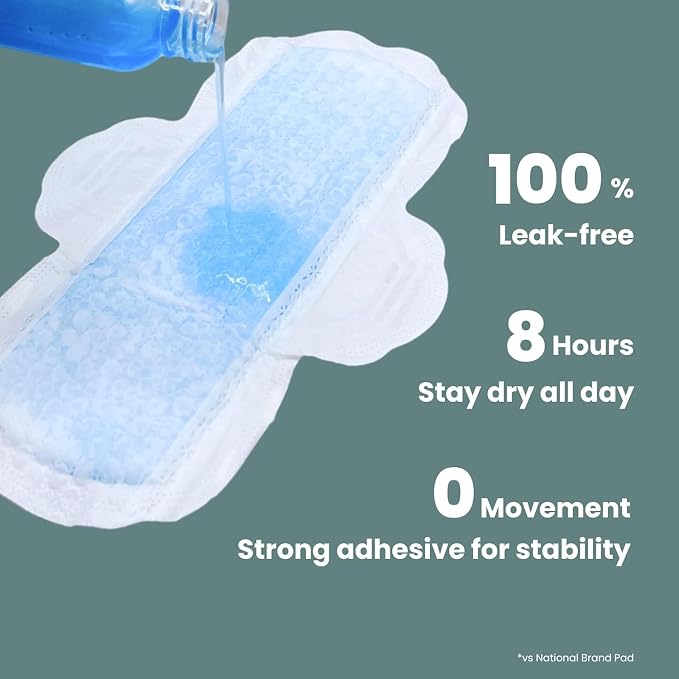 uNeat Ultra Thin Pads with Wings for Women, Sanitary Napkins for Teen and Tweens, Regular Absorbency, Unscented, Eliminates Odor (Regular, Size 2, 80 Count)