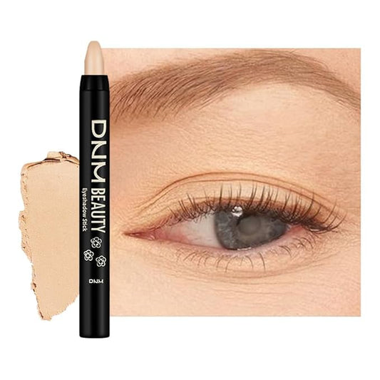evpct Beige Matte Cream Eye Shadow Sticks Brightener Pencils for Women, Beige Yellow Silky Eyeshadow Applicator Stick Pen Waterproof, Blendable Crease-Proof Stick Eyeshadow Matte Eye Makeup 59