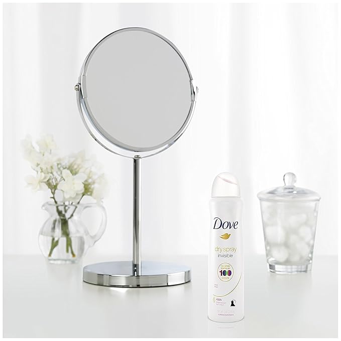 Dove Antiperspirant Dry Spray - Invisible - Clear Finish - 3.8 OZ (107 g) Per Can - Pack of 3 Cans