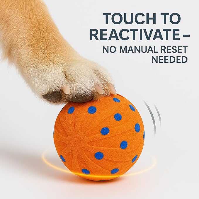Interactive Dog Toy for Medium & Large Dogs – Smart Automatic Ball with Rolling & Bouncing Modes, Durable E-TPU, USB-C Rechargeable, Indoor & Outdoor Play