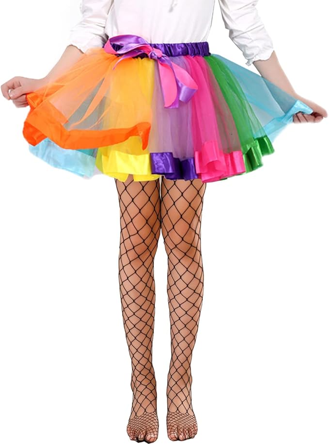 Girls Fishnet Stockings for Princess Dress High Waist Mesh Tights Cute Pattern Knit Socks