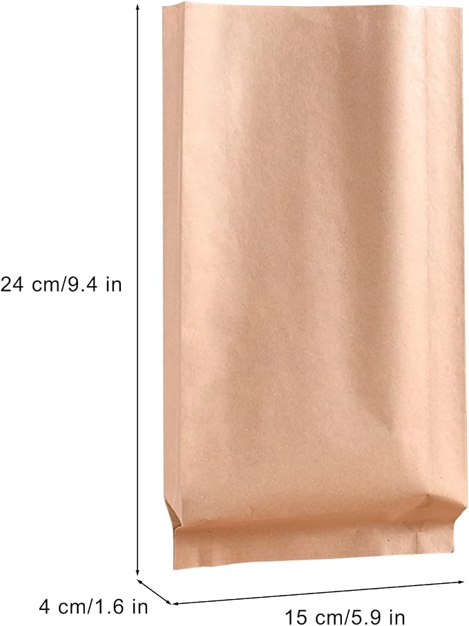 Disposable Paper Bag, 100 Pack Sanitary Napkin Disposal Bags | Feminine Hygiene Disposal Bags, Kraft Paper Bag, Sturdy and Waterproof, Suitable for Sanitary Napkins, Gift Bags