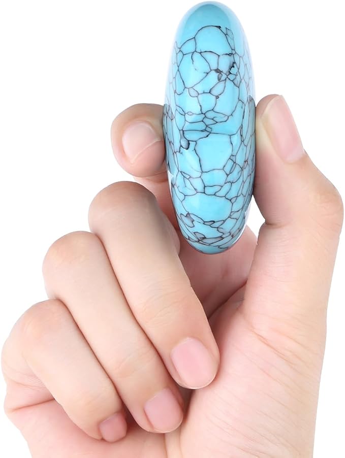 MAIBAOTA 60 mm Green Turquoise Crystals Large Heart Stone Healing Crystals Natural Crystal Heart Reiki Gemstone Polished Heart Shaped Rocks Meditation Mothers Day Crystal Gifts for Mom Her