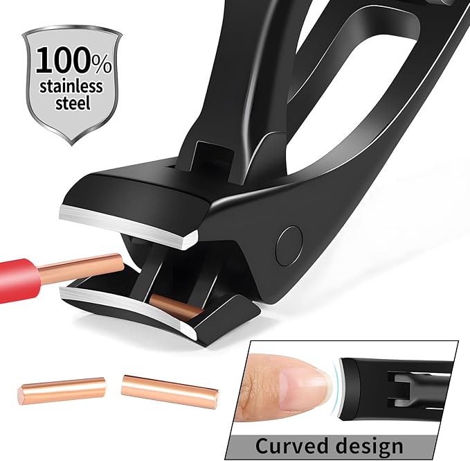 Stocking Stuffers Gifts for Men Adults Seniors, Nail Clippers with Catcher, Christmas Gifts for Men Dad Boyfriend Teens Him, Heavy Duty Clipper for Mens Women Seniors