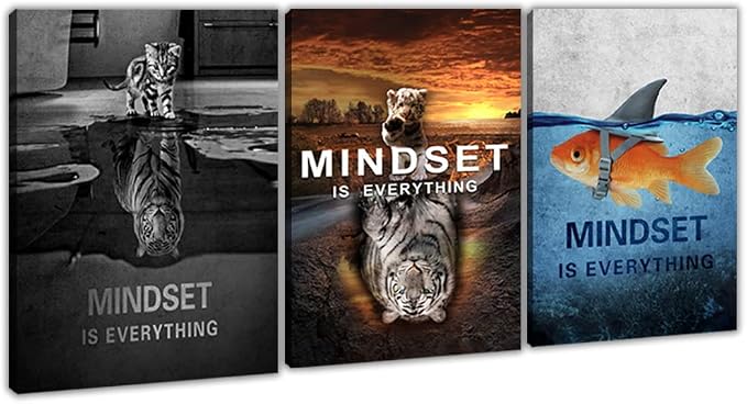 Success Wall Painting Inspirational Wall Art Office Wall Decor Motivational Wall Art Canvas Black Poster Positive Inspirational Framed Artwork Prints Picture for Living Room Office [72''W x 36''H]