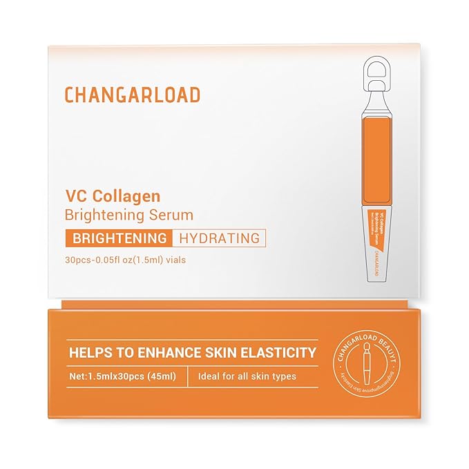 30% Vitamin C Serum with Hyaluronic Acid & Rose Stem Cells – Enhances Anti-Aging Face Serum for Wrinkles, Uneven Skin Tone, Dark Spots, Dull Skin，Korean Microneedling-Like Care 30 Ampoules