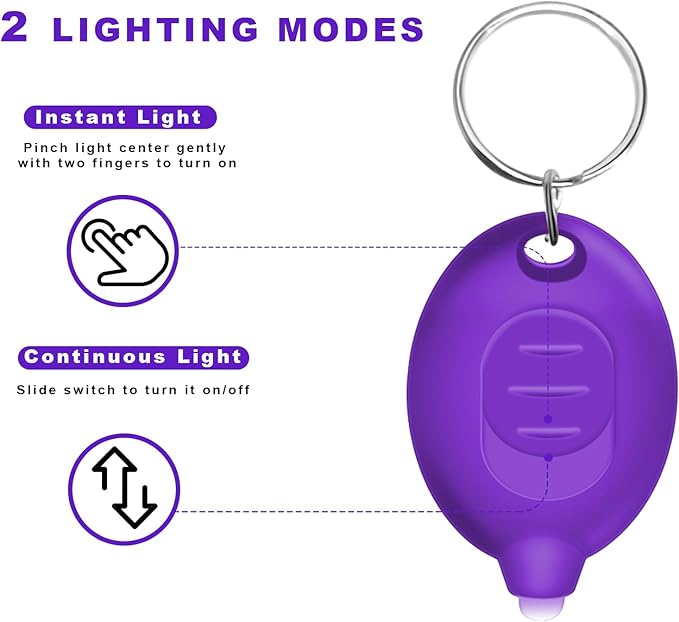 Invisible Ink Pen, Spy Pen with 6 PCS Mini UV LED Keychain Flashlight, Disappearing Ink Magic Pens with Black Light Markers for Secret Notes, Fit for Christmas Halloween Holiday Gifts (6 PCS)