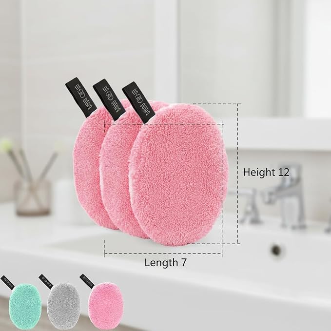 Soft Microfiber Intimate Towels 3 Pack, Reusable Cleansing Cloths for Daily Personal Care, Portable Quick-Dry Pads Compatible with Bidet Use, Gentle for Sensitive Skin